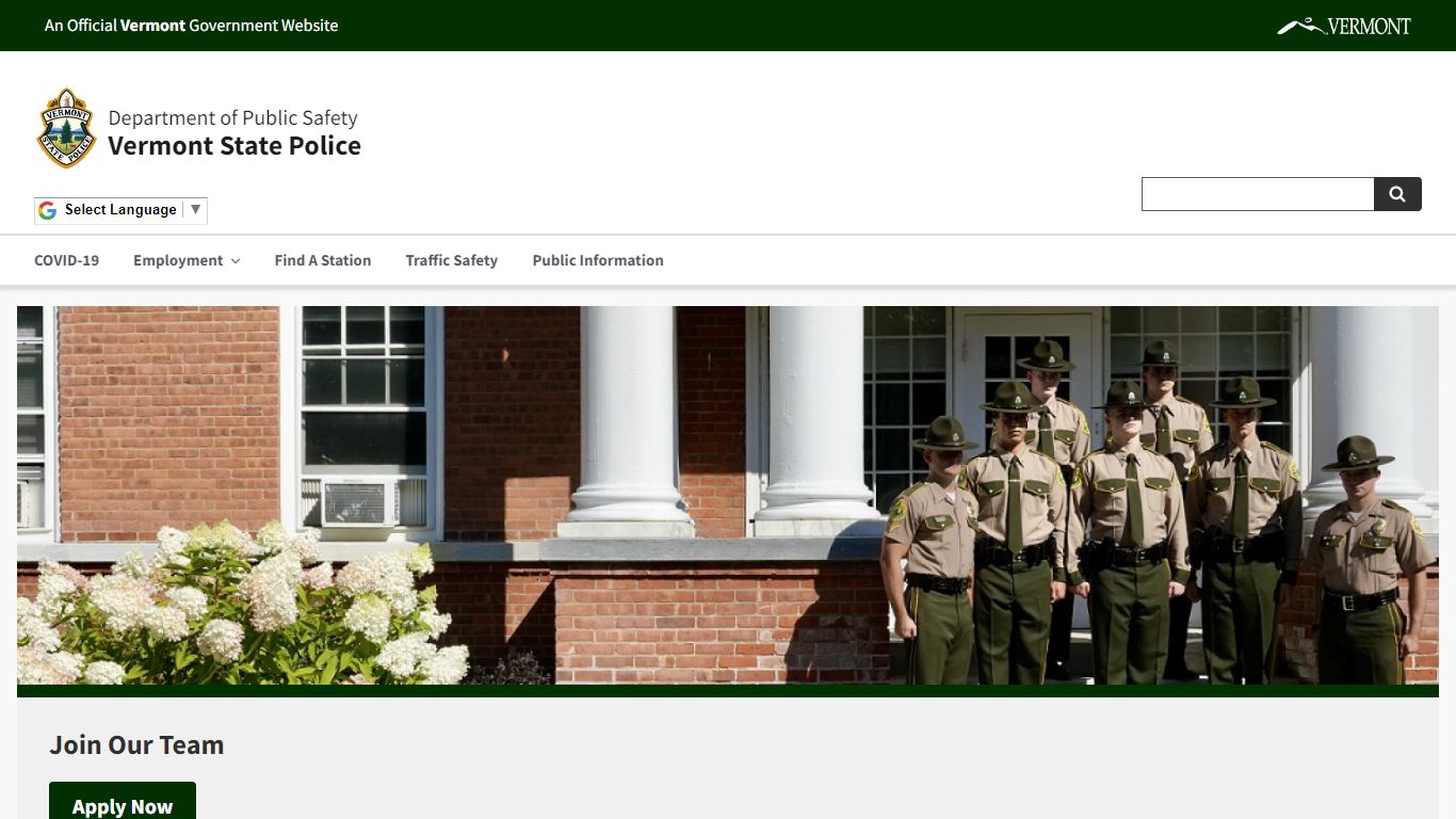 Home Page | Vermont State Police